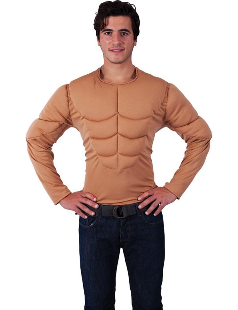 Padded Muscle Chest Adult Costume Shirt - X-Large