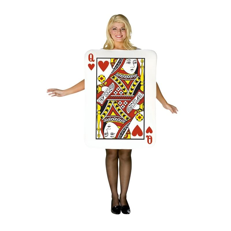 Queen of Hearts Card Costume Adult One Size Fits Most