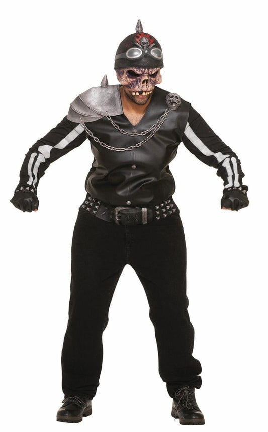 Scary Zombie Biker Motorcycle Rider Costume Adult Standard