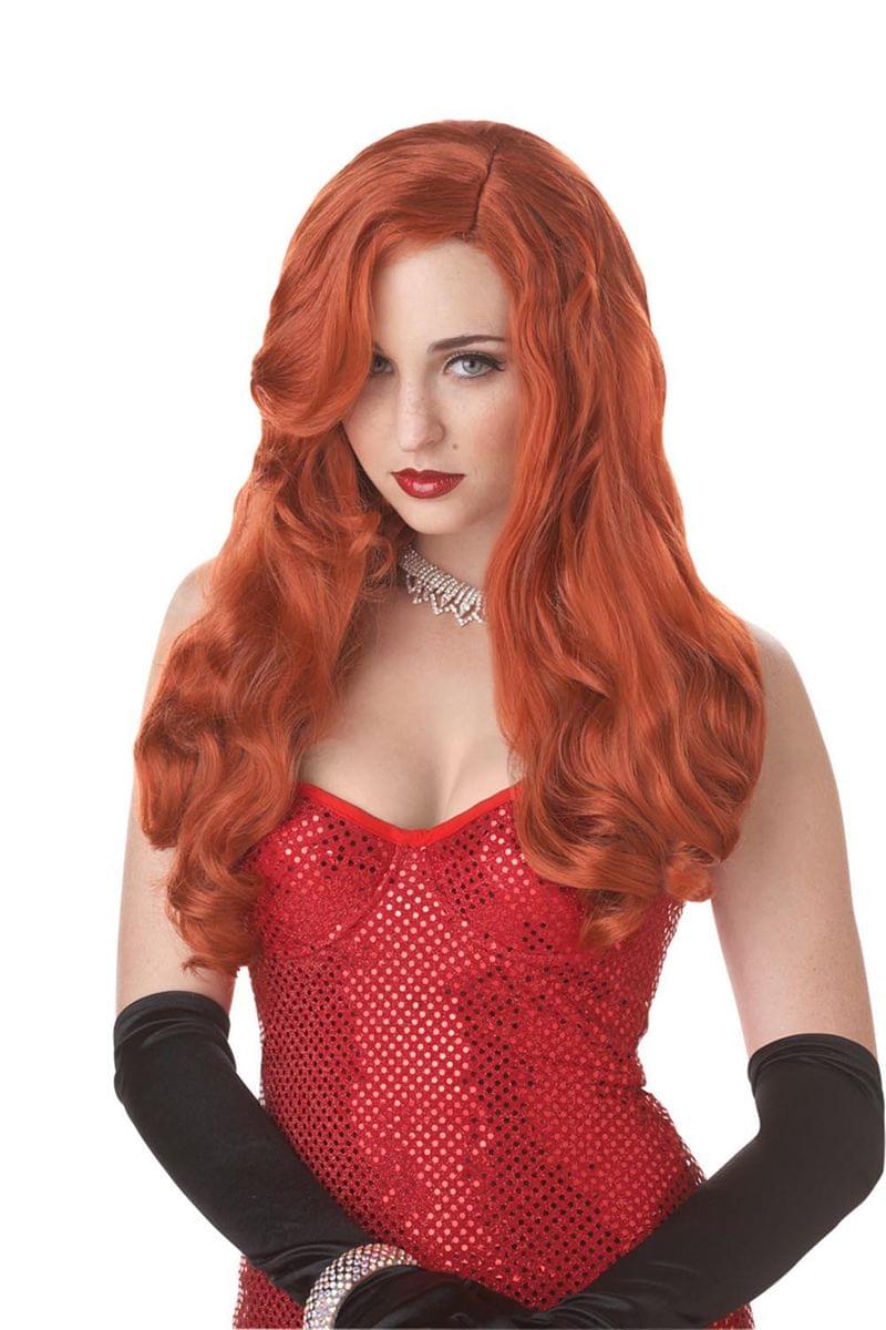 Silver Screen Sensation Red Auburn Costume Wig Adult One Size