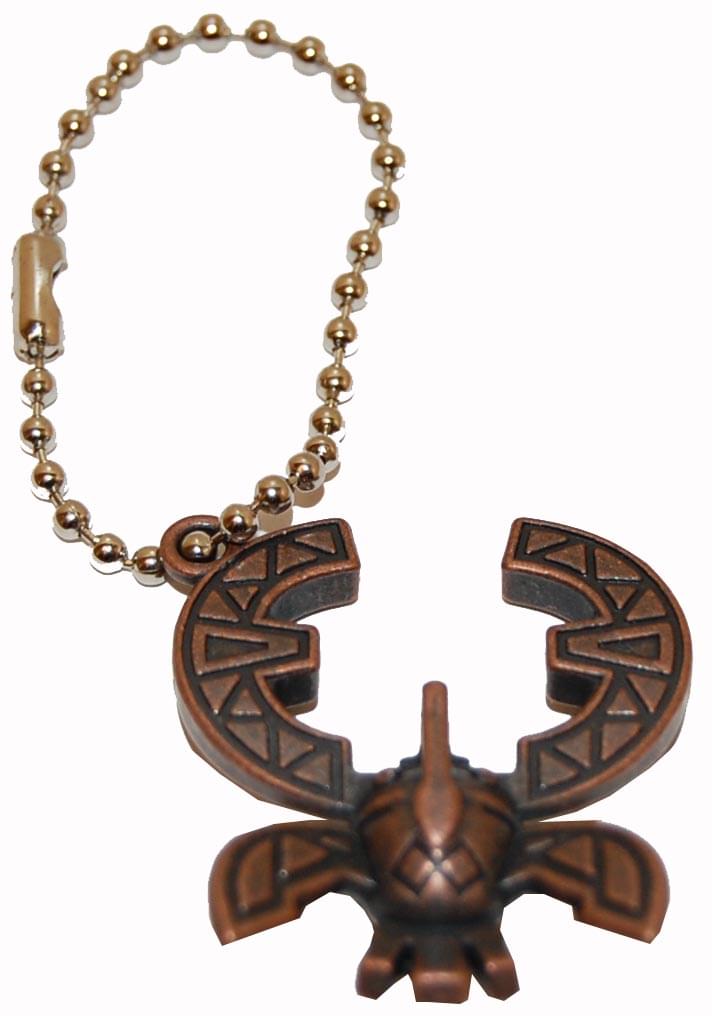 Legend Of Zelda Skyward Sword Metal Stamina Beetle Crest Keychain/Clip On