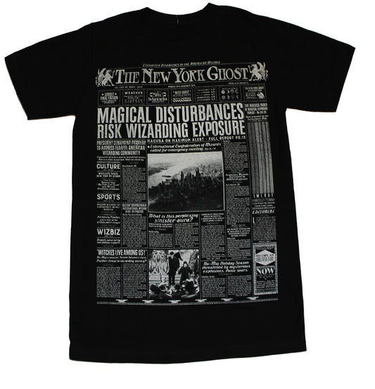 Harry Potter NY Ghost Adult Black T-Shirt - Loot Crate Exclusive - X-Small