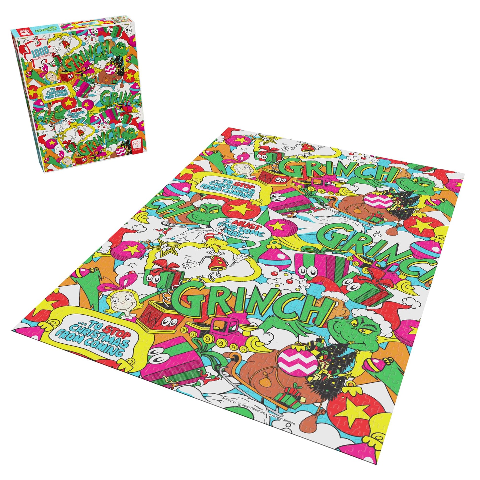 Dr. Seuss The Grinch "Poppin" 1000 Piece Jigsaw Puzzle