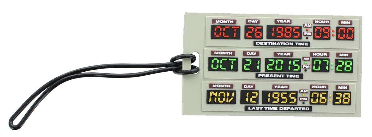 Back to the Future 2.5" x 4.25" PVC Luggage Tag