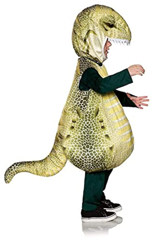 Dinosaur Green T-Rex Printed Belly Baby Costume | Medium