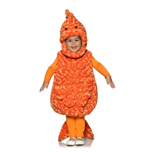 Goldfish Plush Swirl Fur Toddler Costume | XL