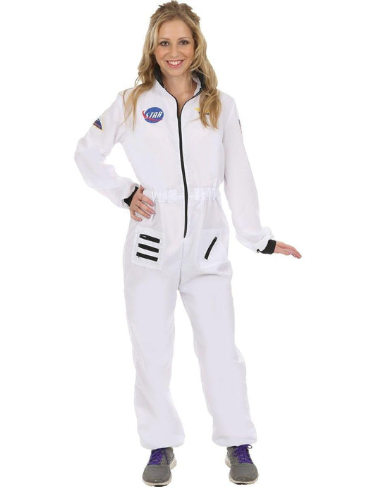 Women's White Astronaut Costume - X-Large