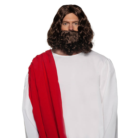 Jesus Wig & Beard Adult Costume Set