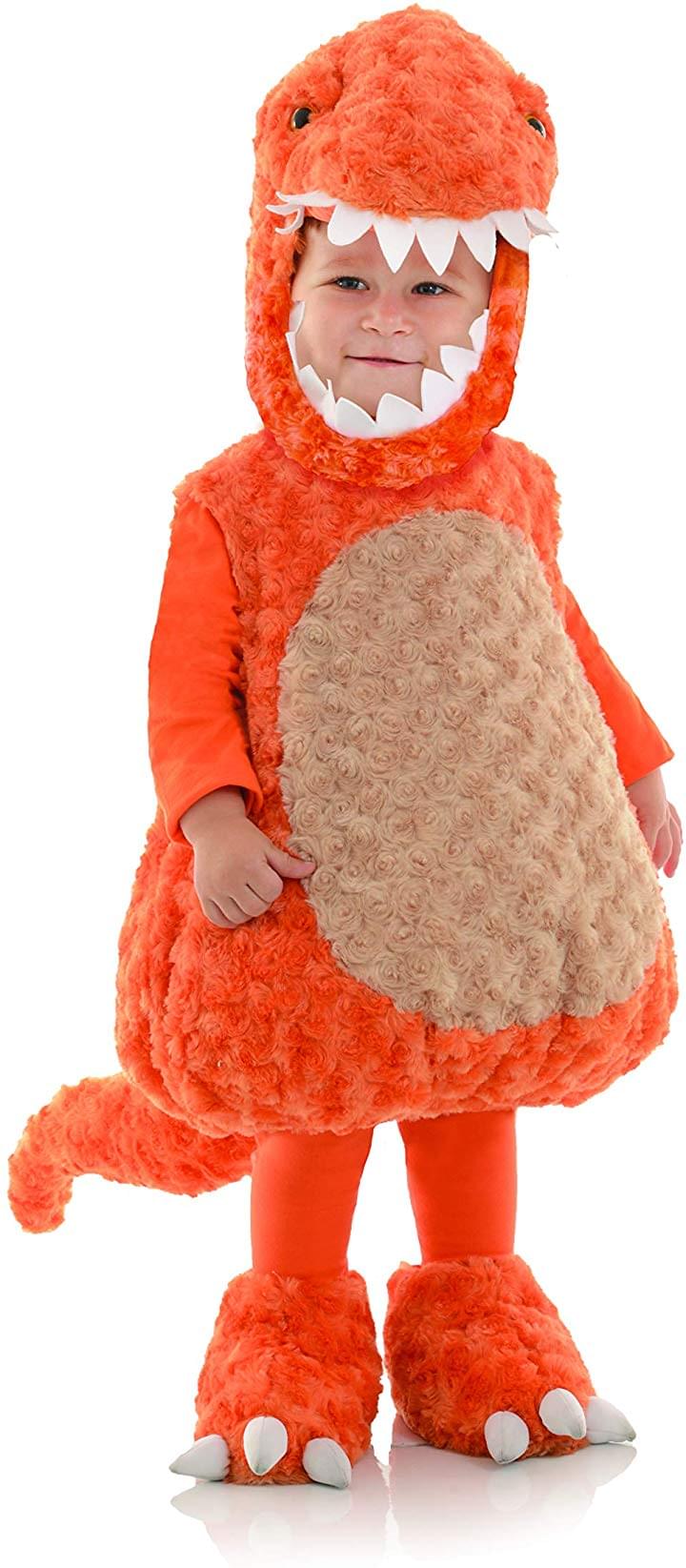 Orange T-Rex Belly Babies Toddler Costume | Small