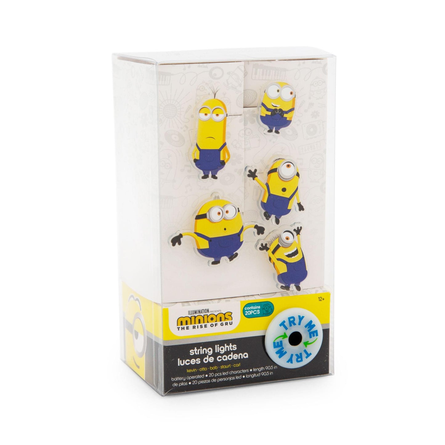 Minions 2: The Rise of Gru Multi-Character 90-Inch Indoor Figural String Lights