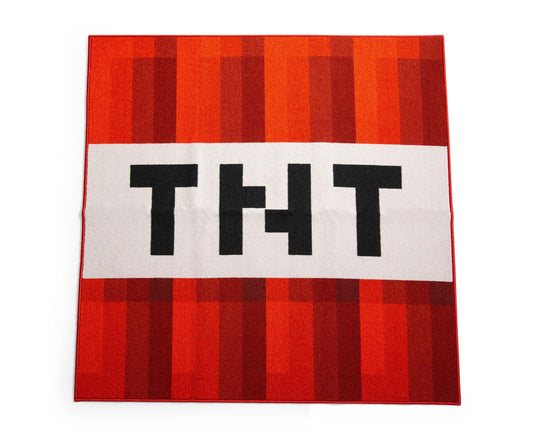 Minecraft Red TNT Block Square Area Rug | 52 Inches