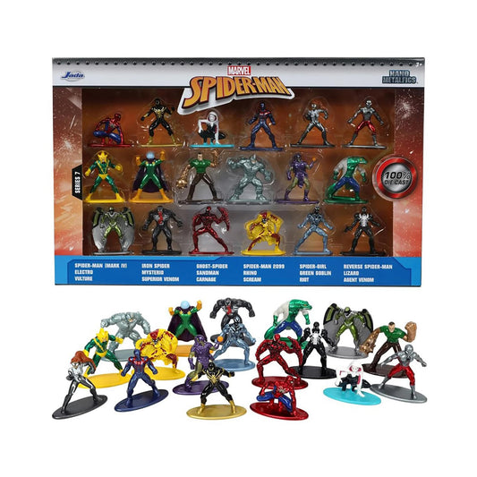 Marvel Spider-Man Nano MetalFigs 18 Pack | 1.65 Inch Diecast Metal Figures