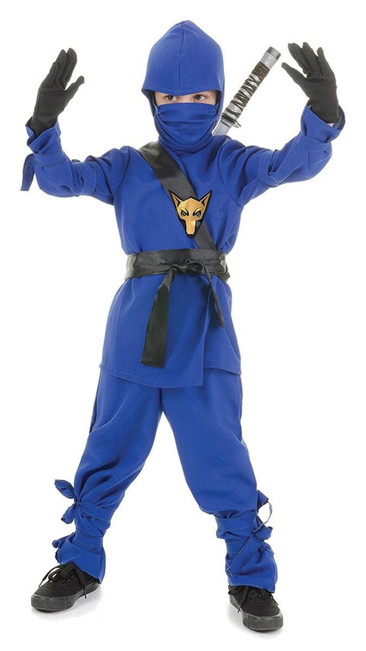 Ninja, Blue Child Costume: Medium