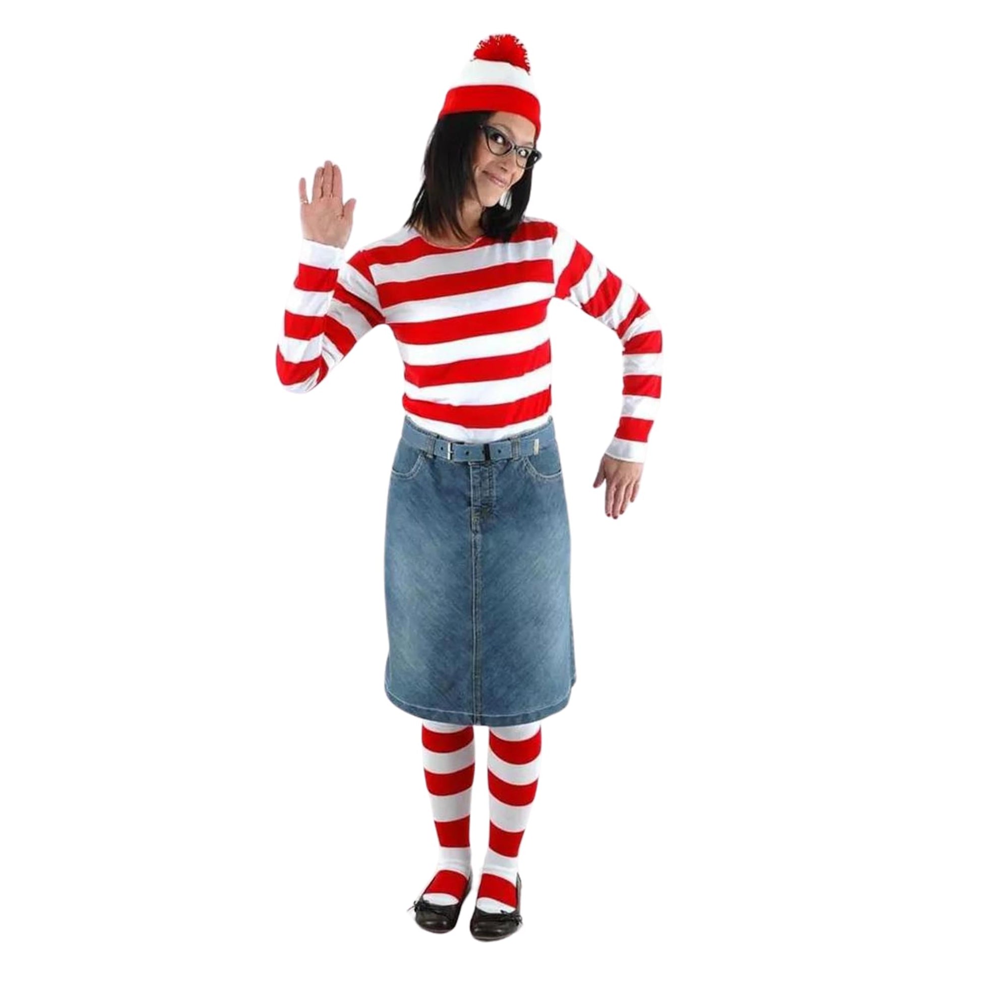 Where's Waldo Wenda Costume Kit Adult Large/X-Large