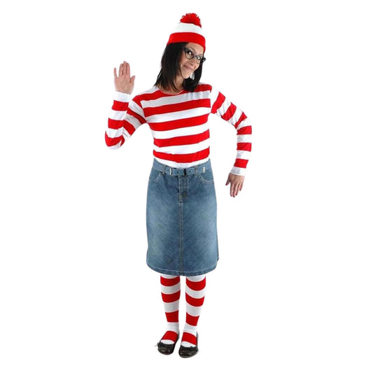 Where's Waldo Wenda Costume Kit Adult Large/X-Large