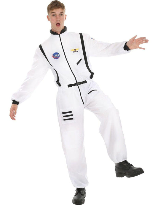 Men's White Astronaut Costume - Standard