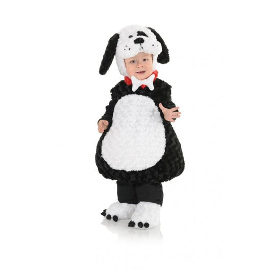 Belly Babies Black/White Puppy Child Toddler Costume L 2-4T