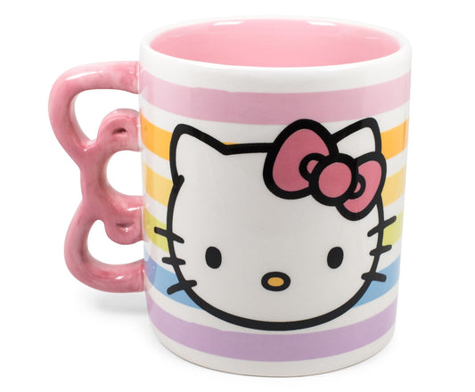 Hello Kitty Bow Handle Ceramic Mug | Holds 20 Ounces