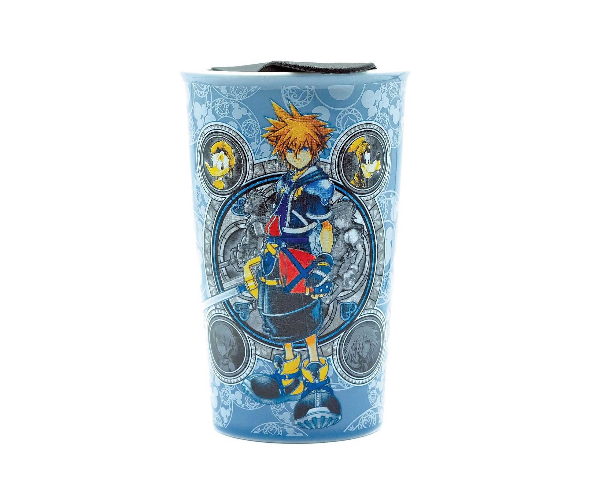 Kingdom Hearts Guiding Key Ceramic Travel Mug with Lid | Holds 10 Ounces